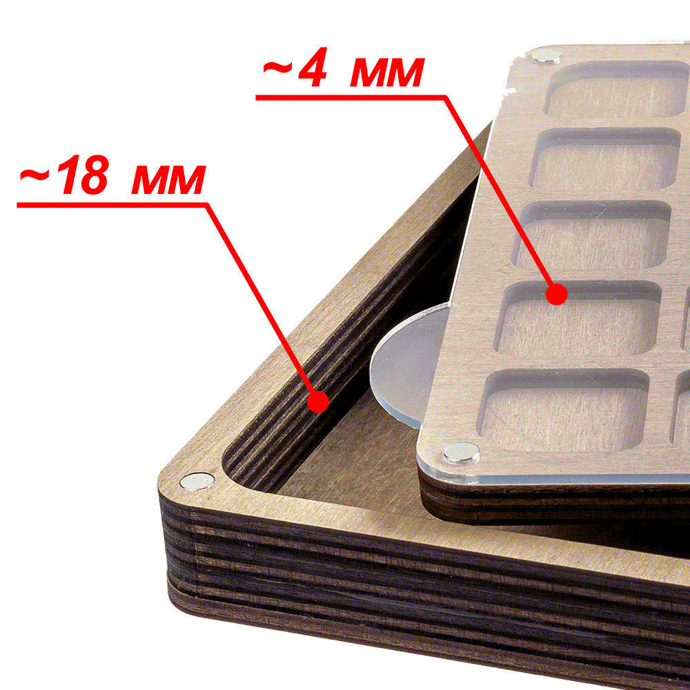 Multi-Layered Bead Organiser with Clear Lid