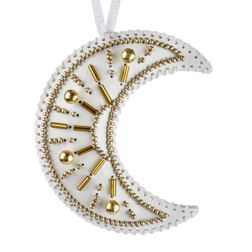 Golden Crescent Moon Bead Embroidery Kit