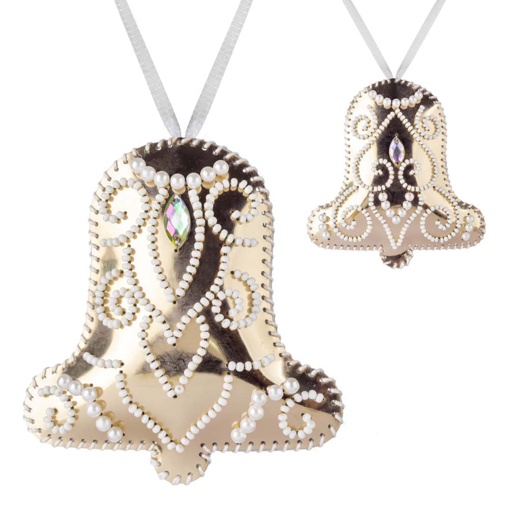 Elegant Gold Bell Bead Embroidery Kit