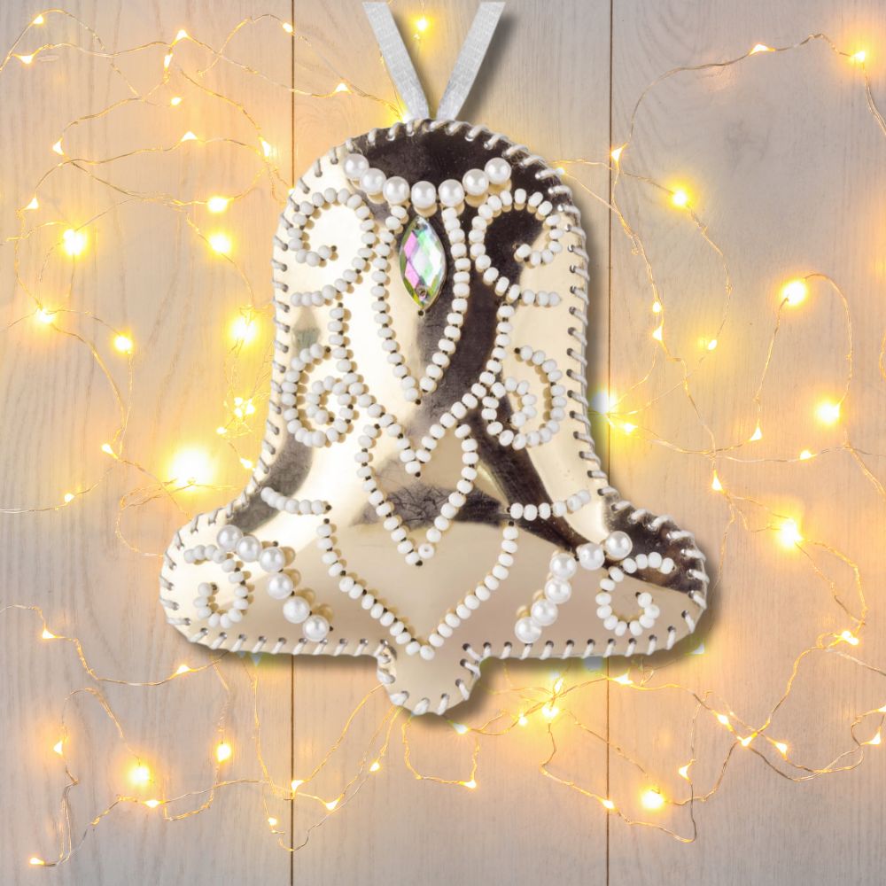 Elegant Gold Bell Bead Embroidery Kit
