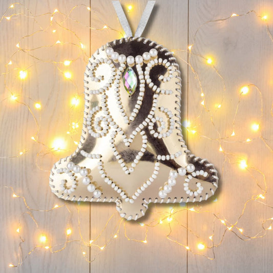 Elegant Gold Bell Bead Embroidery Kit