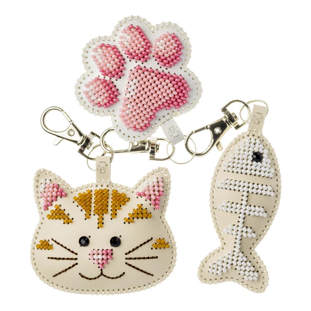 Playful Pets Bead Embroidery Charm Kit Set