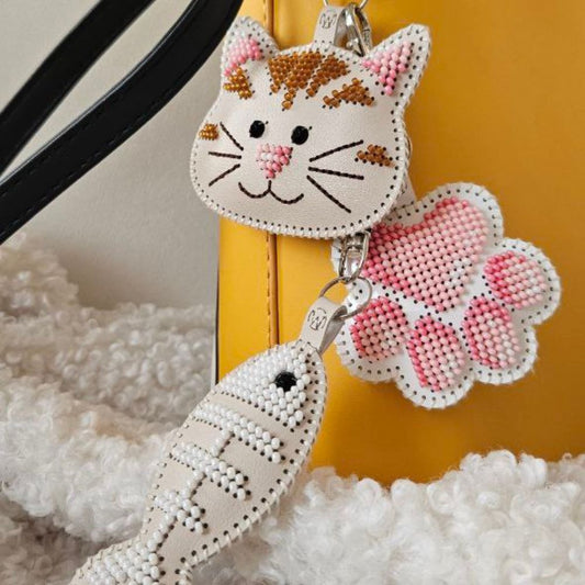 Playful Pets Bead Embroidery Charm Kit Set