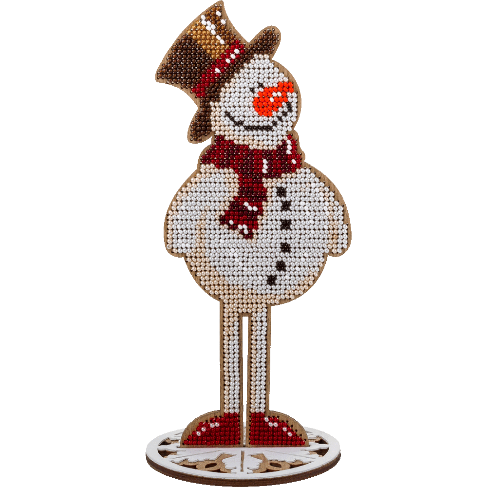 Festive Snowman Embroidery Kit