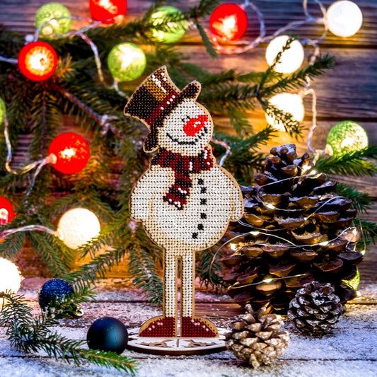 Festive Snowman Embroidery Kit
