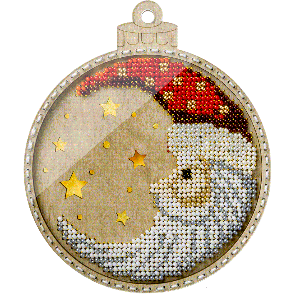 Santa Under the Stars Embroidery Kit