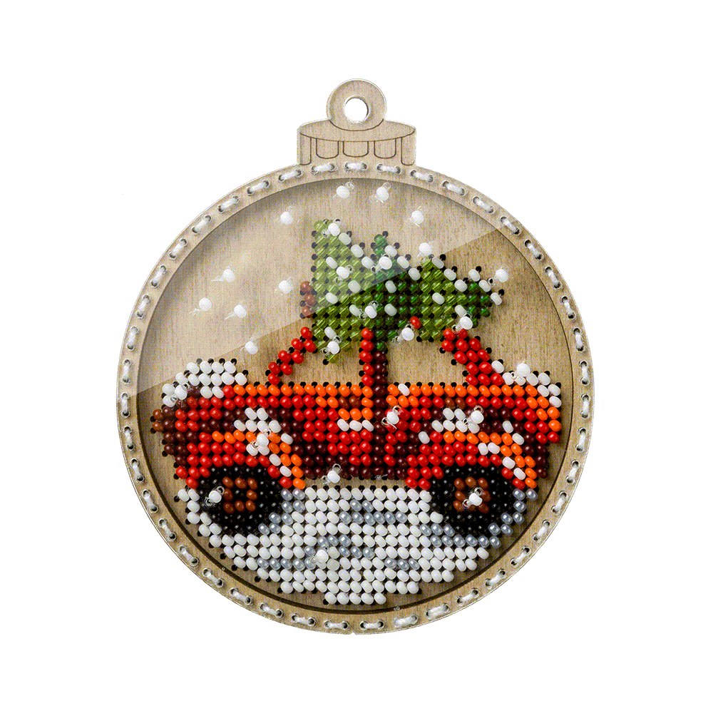 Christmas Car Embroidery Kit
