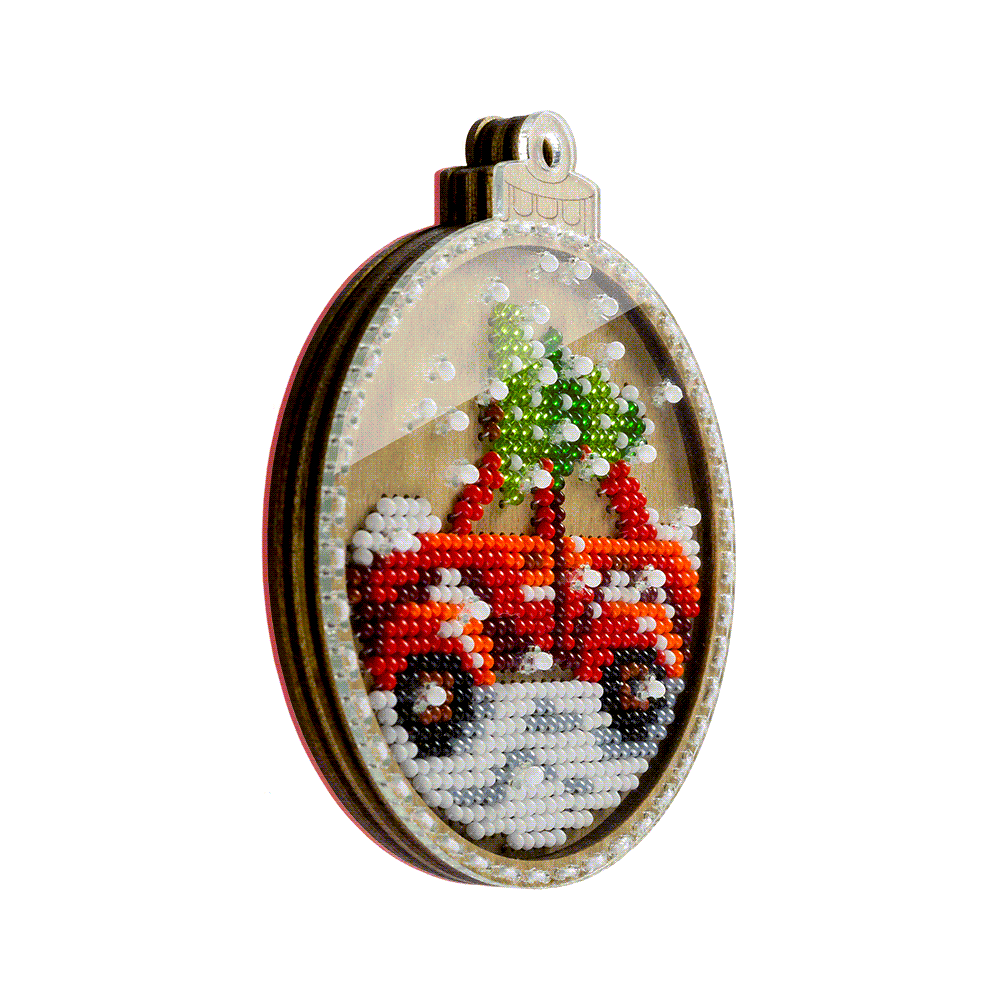 Christmas Car Embroidery Kit