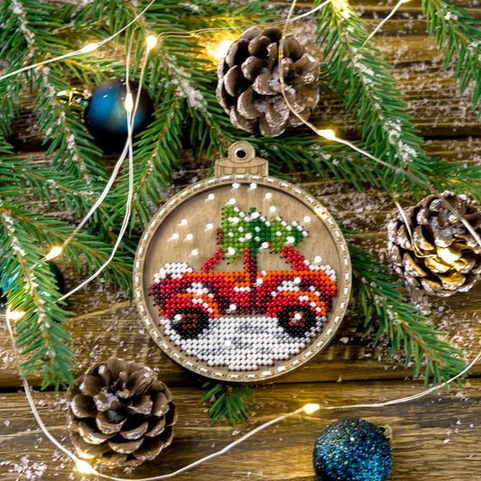 Christmas Car Embroidery Kit