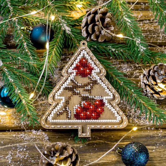 Winter Berries Branch Embroidery Kit