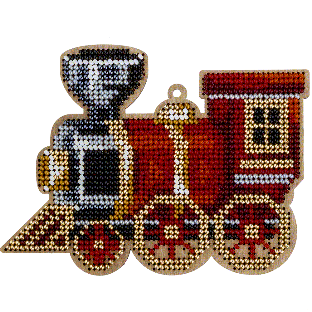 Christmas Train Embroidery Kit