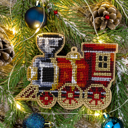 Christmas Train Embroidery Kit