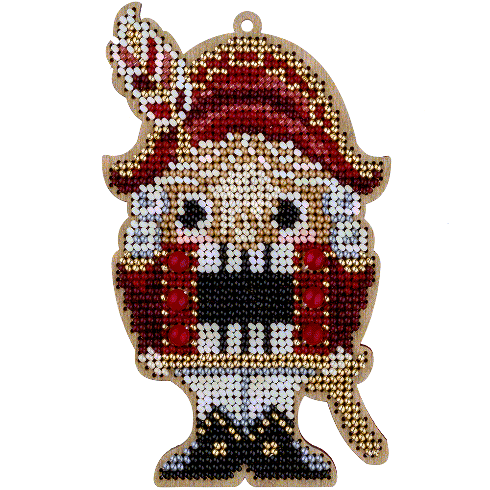 Nutcracker Christmas Ornament Embroidery Kit