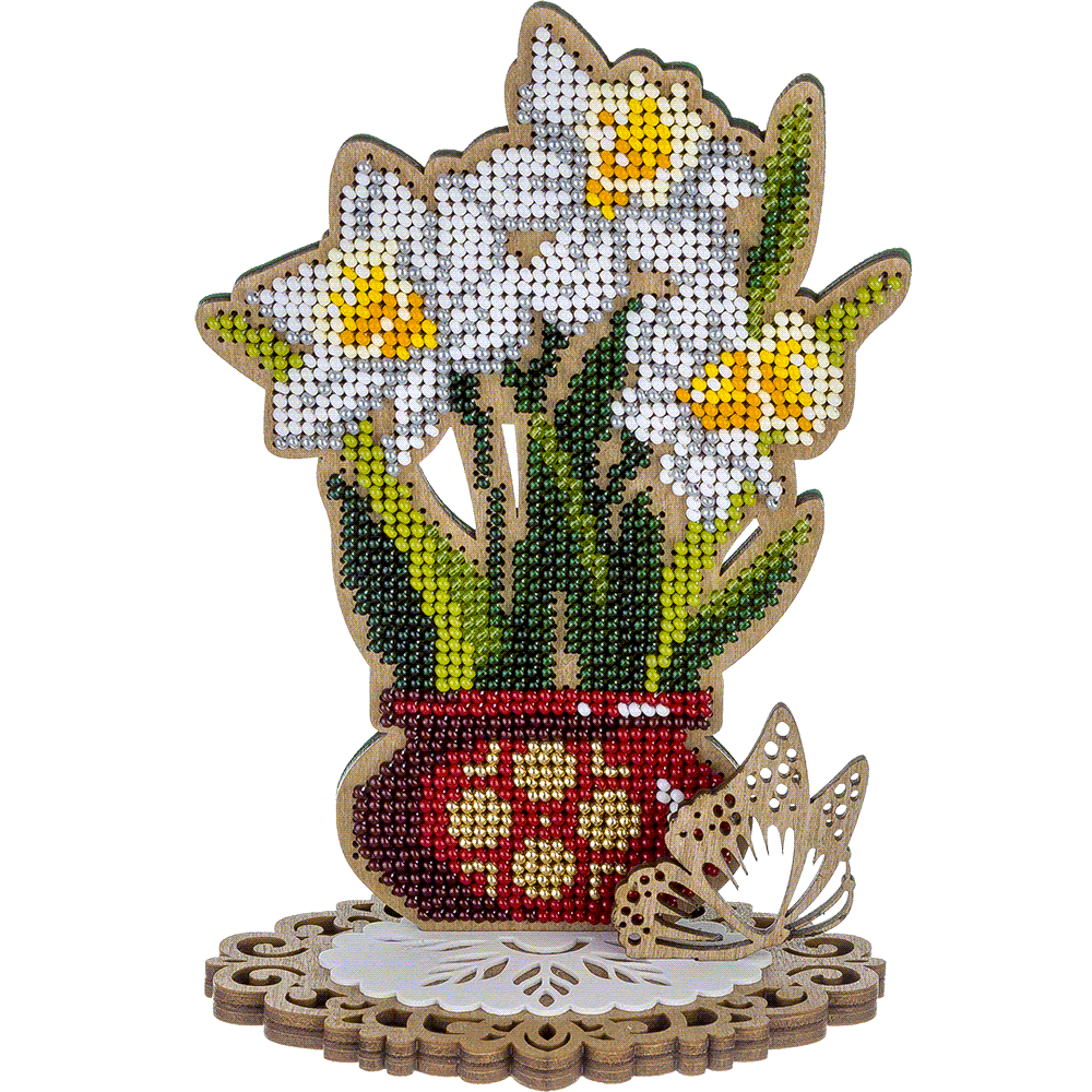 Spring Daffodil Bouquet Embroidery Kit