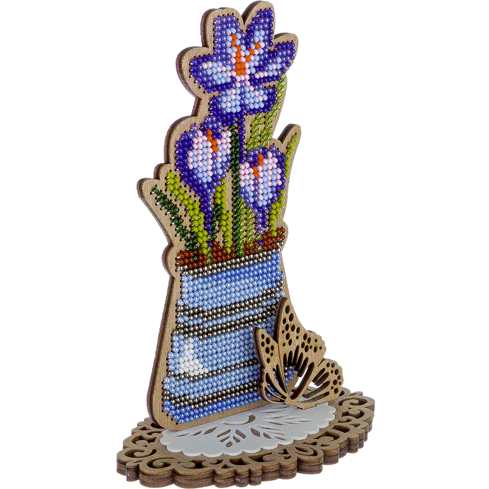 Spring Crocuses Bouquet Embroidery Kit