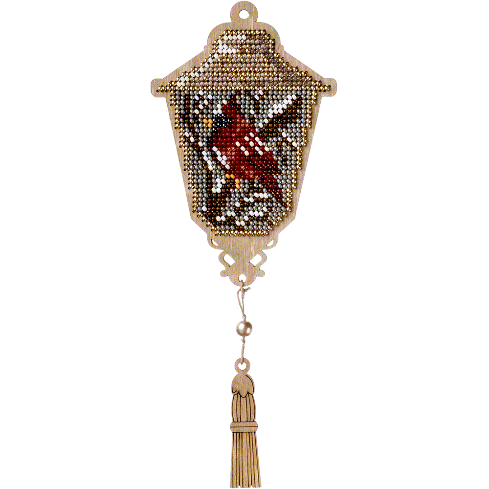 Cardinal Lantern Christmas Tree Ornament Kit