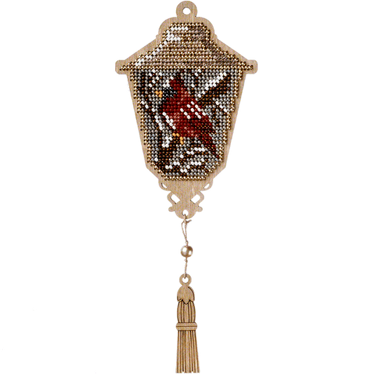 Cardinal Lantern Christmas Tree Ornament Kit