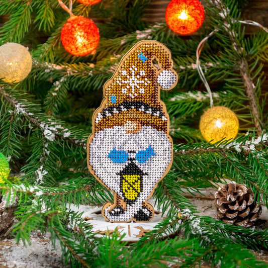 Winter Glow Gnome Embroidery Kit