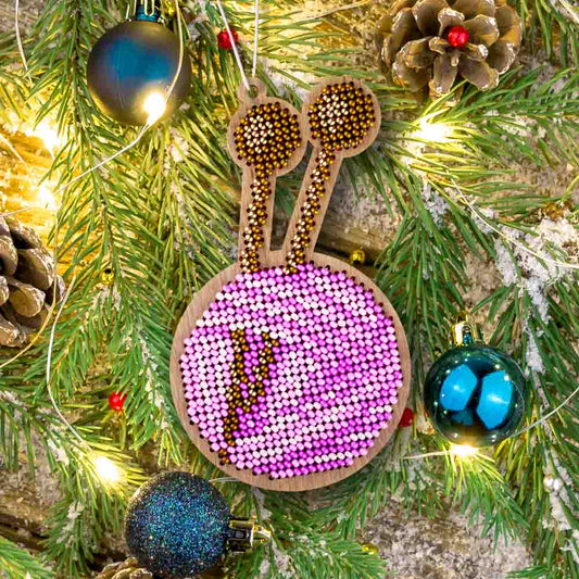 Blush Yarn Ball Ornament Kit