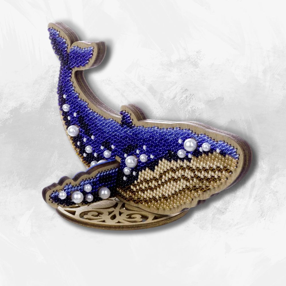 Blue Whale Bead Embroidery Kit