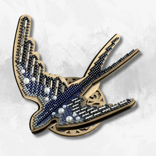 Midnight Flight Bird Embroidery Kit