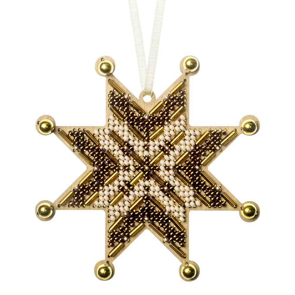 Golden Starlight Bead Embroidery Kit