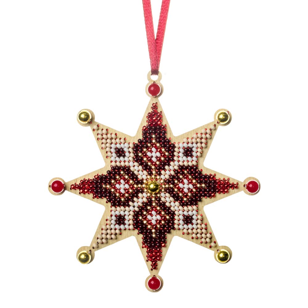 Ruby Glow Star Ornament Kit