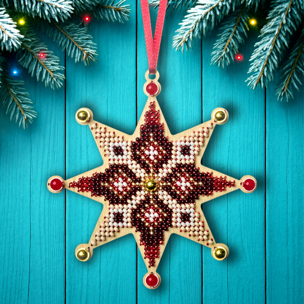Ruby Glow Star Ornament Kit
