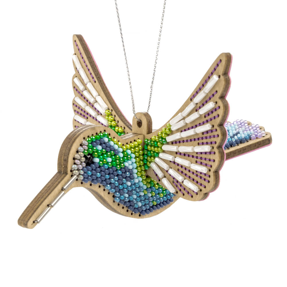Emerald Hummingbird Embroidery Kit