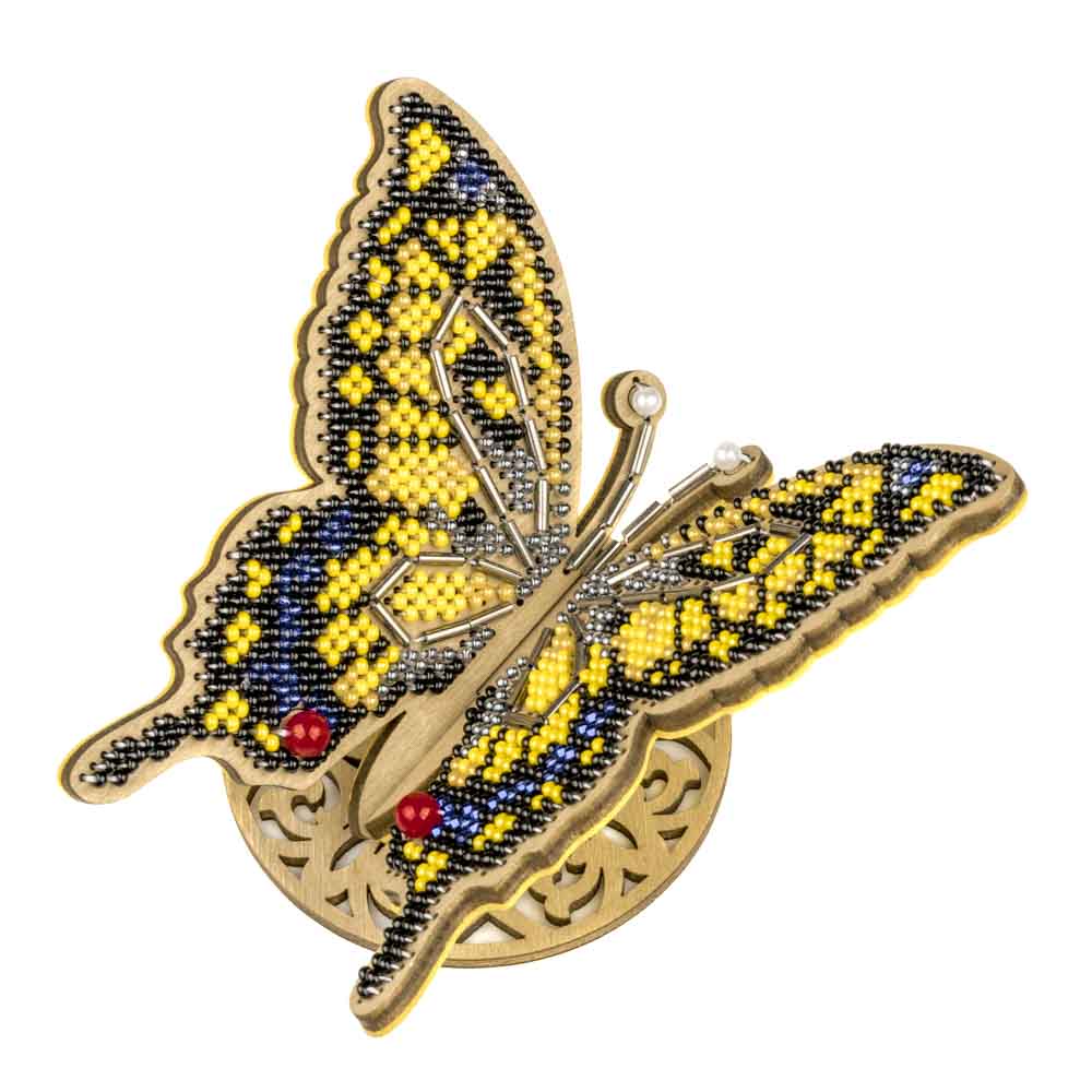 Golden Wings Butterfly Embroidery Kit