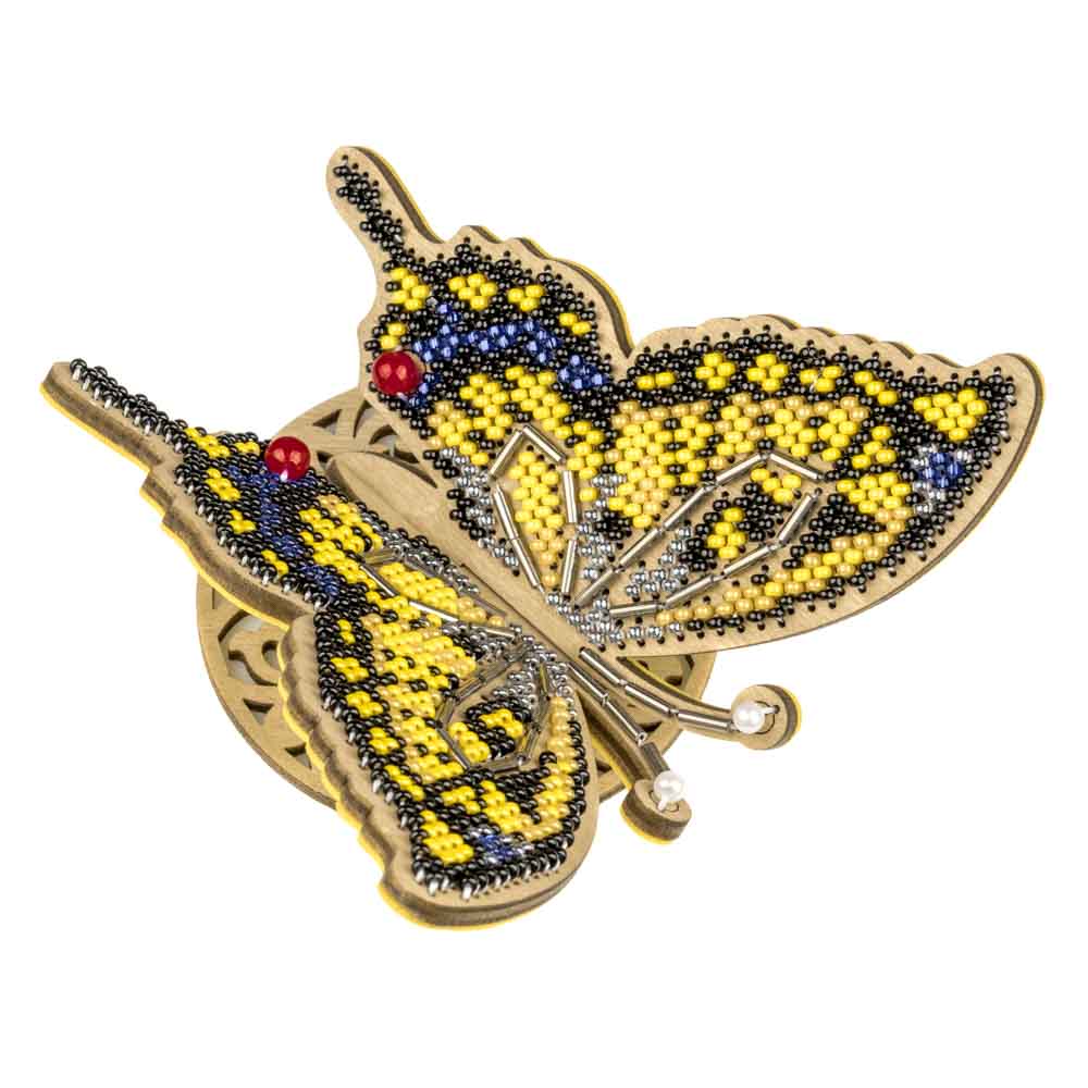 Golden Wings Butterfly Embroidery Kit