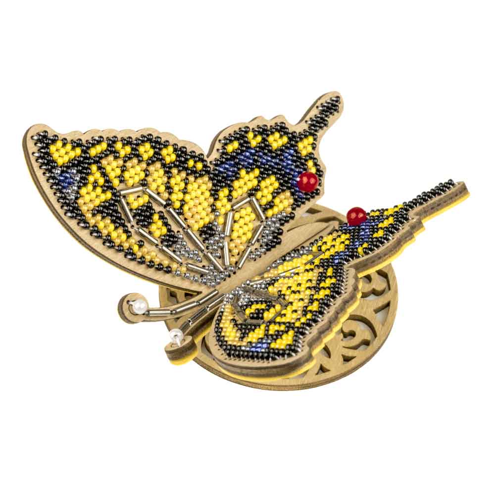 Golden Wings Butterfly Embroidery Kit
