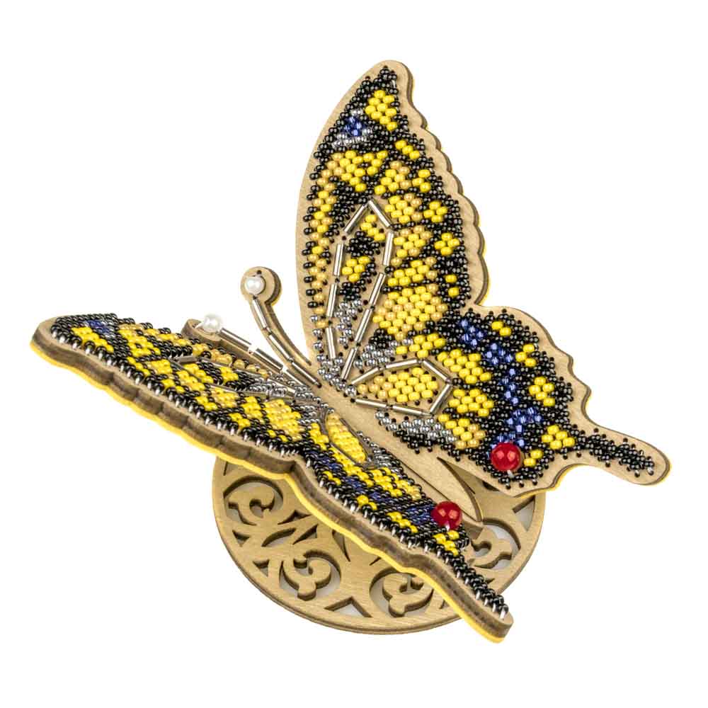 Golden Wings Butterfly Embroidery Kit