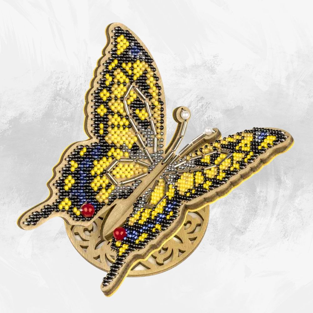 Golden Wings Butterfly Embroidery Kit
