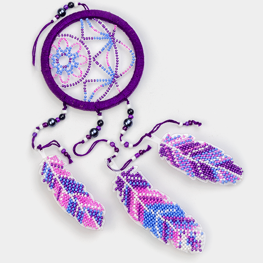 Purple Dream Dreamcatcher Bead Embroidery Kit