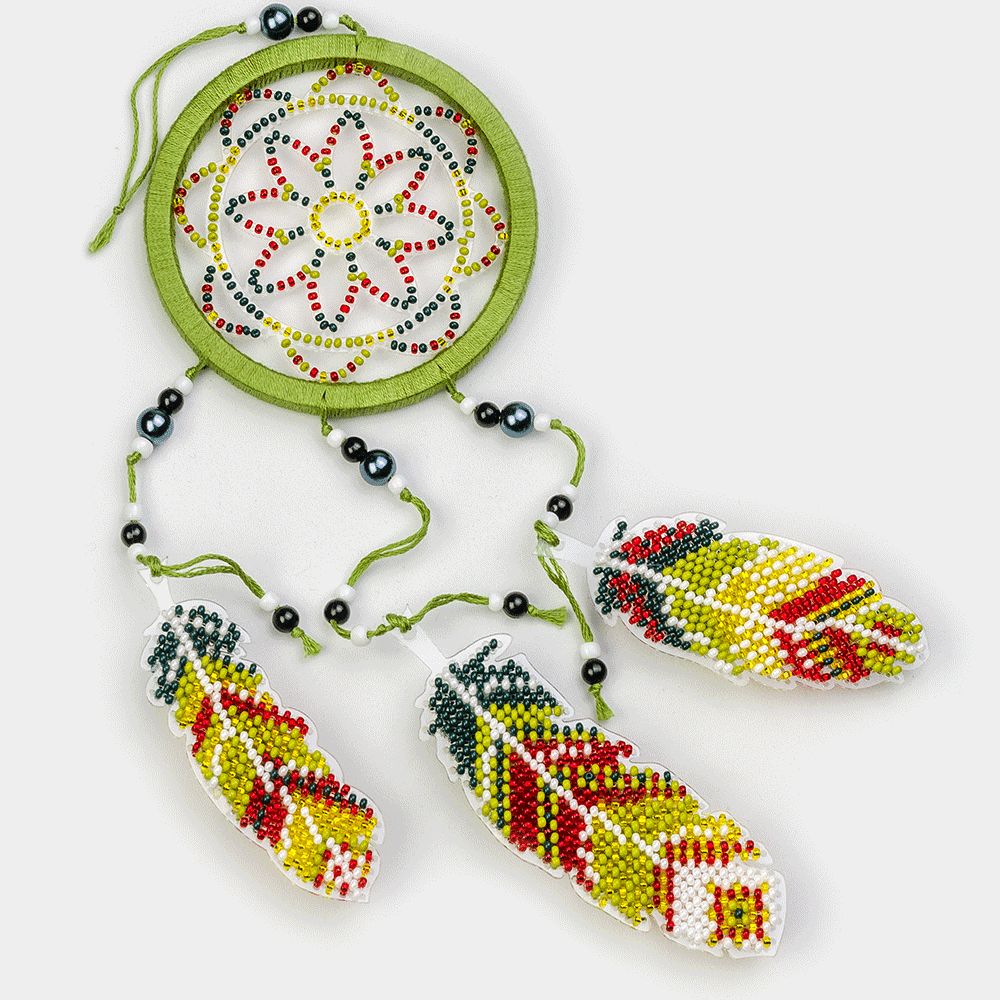 Vivid Meadow Dreamcatcher Bead Embroidery Kit