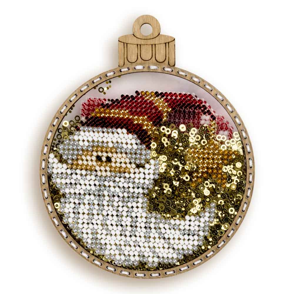 Santa Bead Embroidery Kit