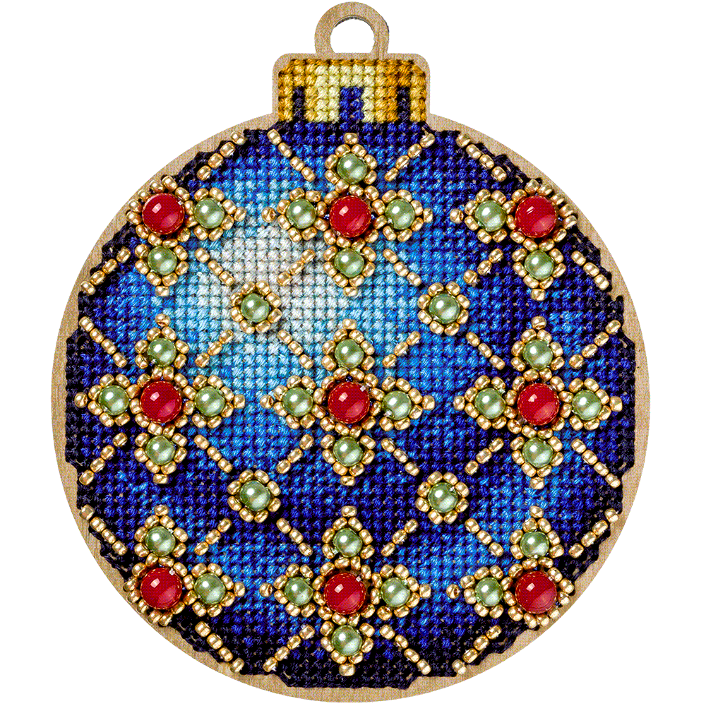 Sapphire Jewel Ornament Cross Stitch Kit