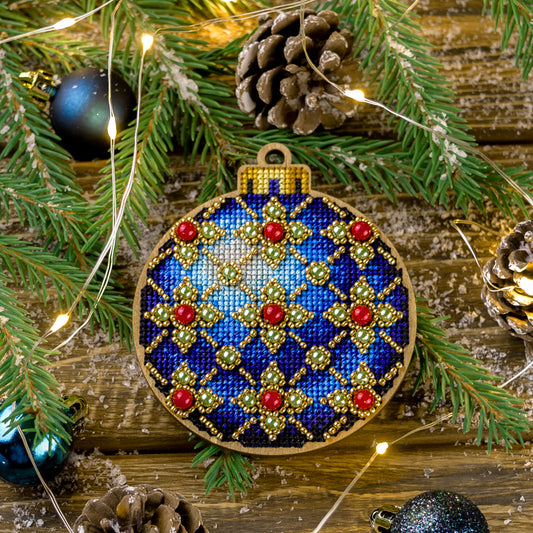 Sapphire Jewel Ornament Cross Stitch Kit