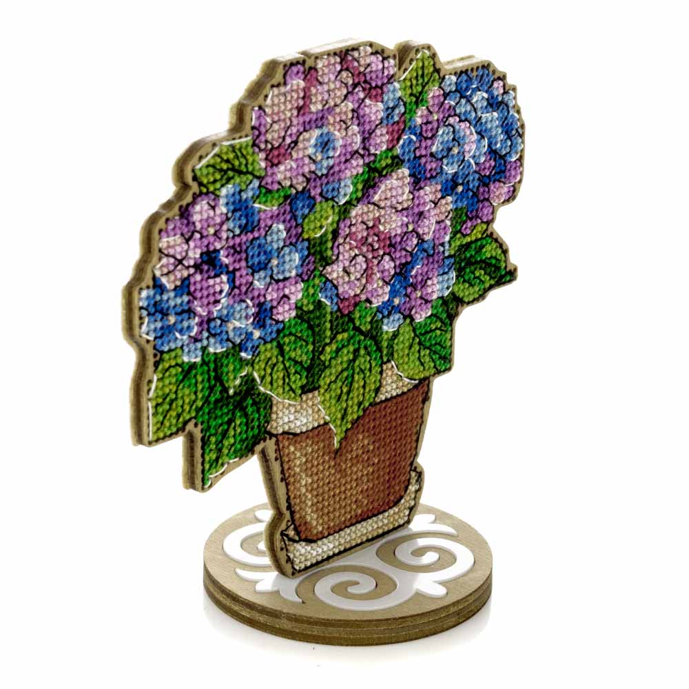 Blooming Hydrangea Cross Stitch Kit