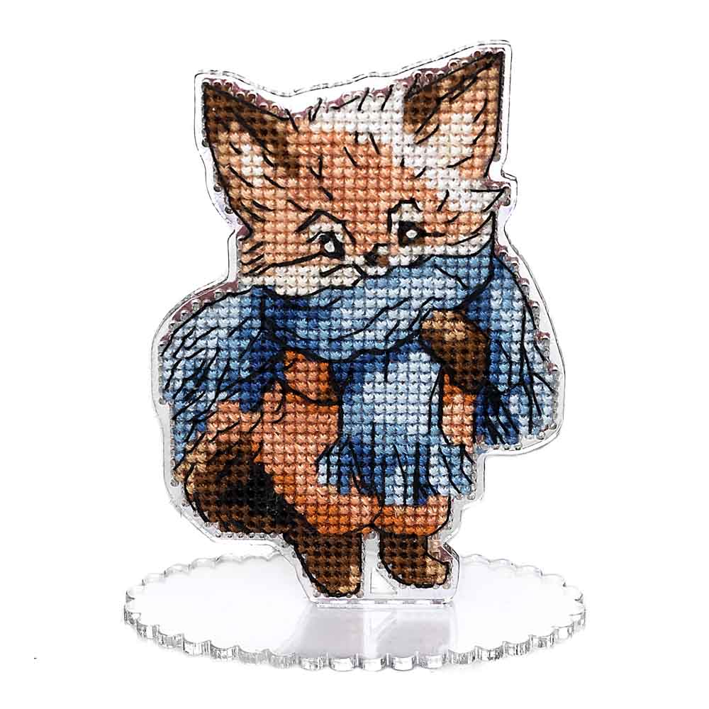 Fireside Fox Cross Stitch Kit