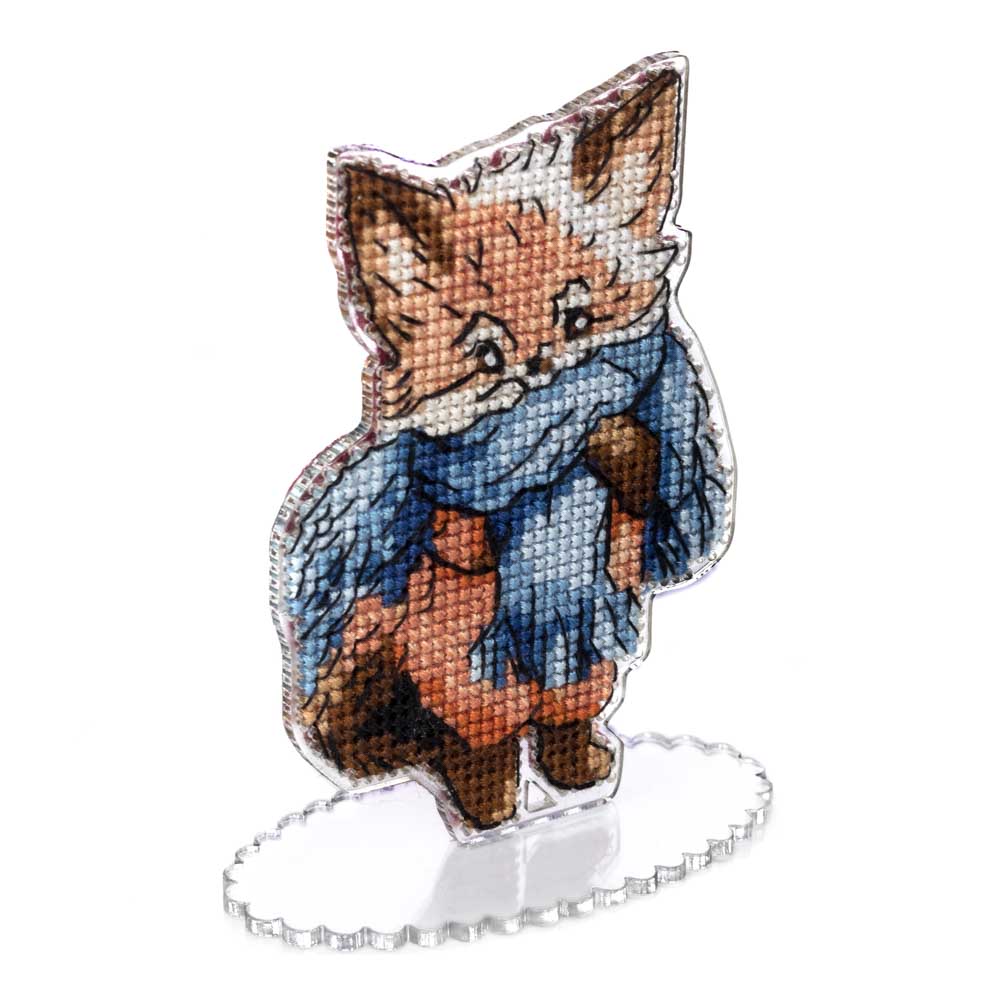 Fireside Fox Cross Stitch Kit