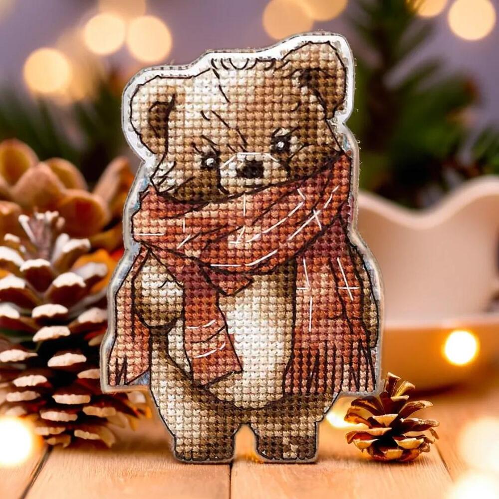 Honey Bear Cross Stitch Kit