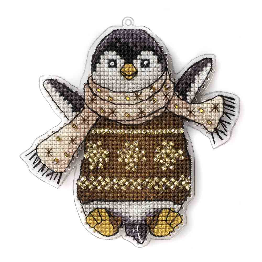 Snowfall Penguin Cross Stitch Kit