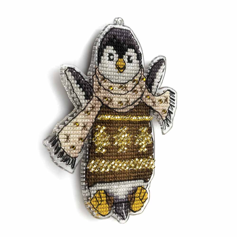 Snowfall Penguin Cross Stitch Kit