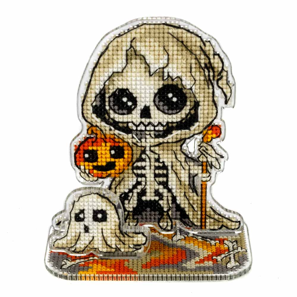 Little Skeleton Halloween Cross Stitch Kit