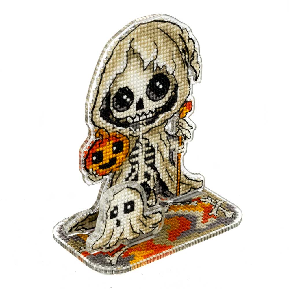 Little Skeleton Halloween Cross Stitch Kit