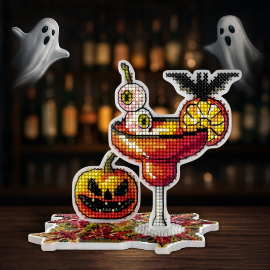 Spooky Cocktail Halloween Cross Stitch Kit