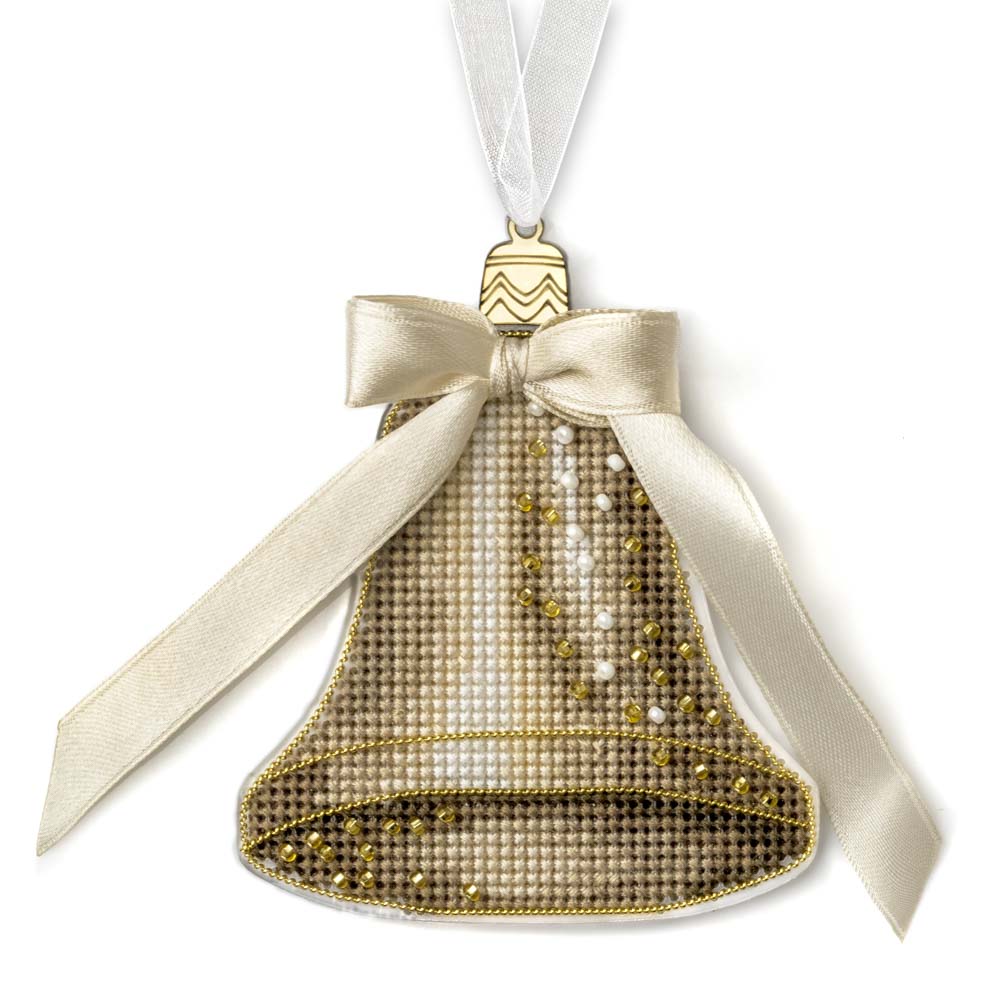 Golden Bell Ornament Cross Stitch Kit