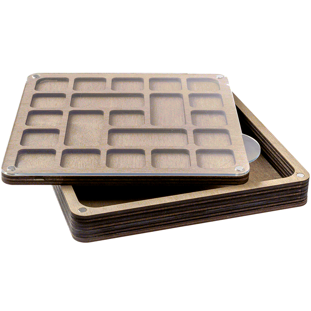 Multi-Layered Bead Organiser with Clear Lid